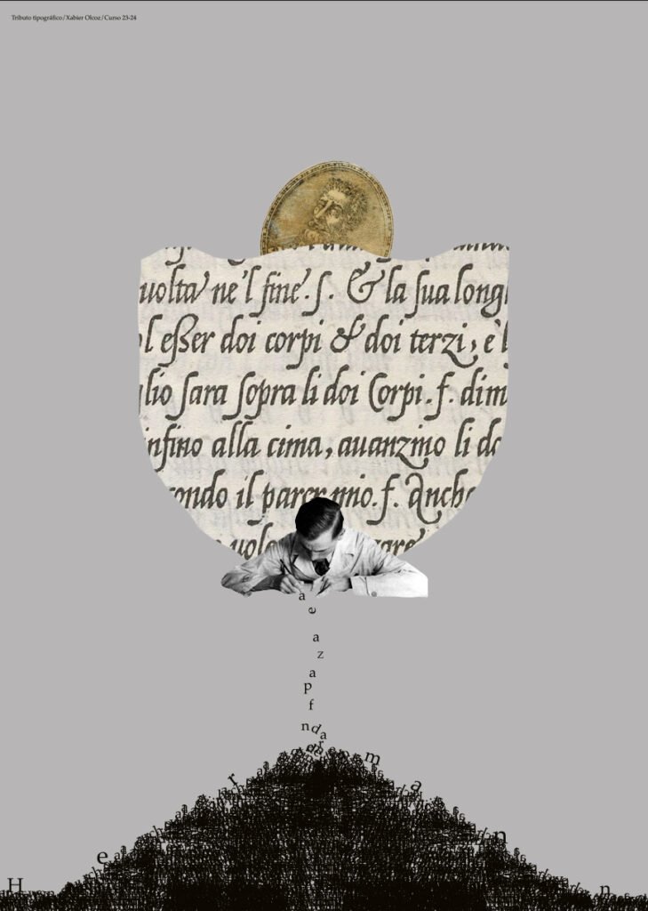 Cartel Palatino, cartel en memoria de dicha tipografía y sobre su creador, Hermann Zapf